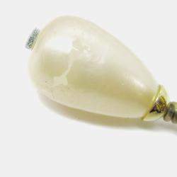 Pre Owned أقراط شانيل CC لؤلؤ صناعي متدلية بلكلبس سوداء