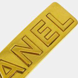 مملوكة مسبقًا Chanel Hair Clip Barrette Gold