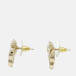 Pre Owned Chanel Gold Plated Earrings