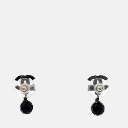 Pre Owned Chanel Silver Plated Earrings
