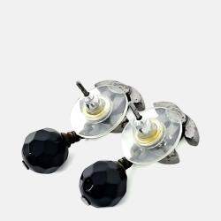 Pre Owned Chanel Silver Plated Earrings