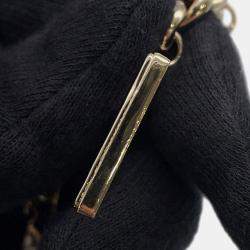 Pre Owned سوار شانيل بشعار العلامة ذهب/أسود مطلي بالذهب