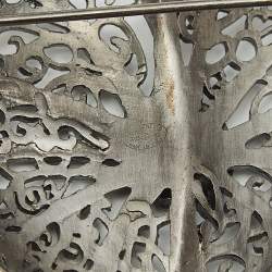 Pre Owned بروش شانيل CC كريستال لؤلؤي زائف ذهبي اللون