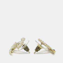 Pre Owned Chanel logo earrings