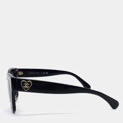 Pre Owned Chanel heart sunglasses