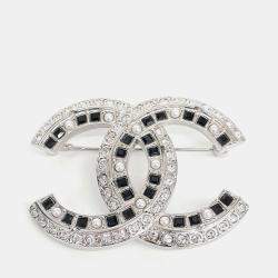 Pre Owned Chanel logo brooch