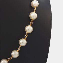 Pre Owned قلادة شانيل لؤلؤة