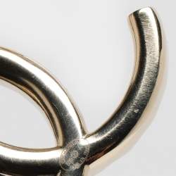 Pre Owned بروش شانيل CC كريستال بلون ذهبي