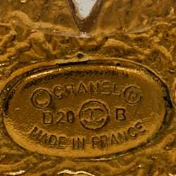 مملوكة مسبقًا أقراط شانيل سي سي لؤلؤ صناعي ذهبي اللون