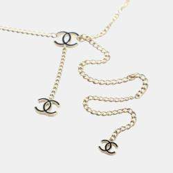 مملوكة مسبقًا Chanel Vintage CC Drop Gold Chain Belt