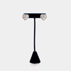 Pre Owned أقراط قلب كريستال شانيل سي سي