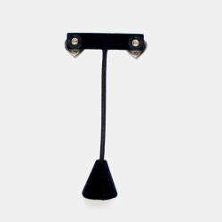 Pre Owned أقراط قلب كريستال شانيل سي سي