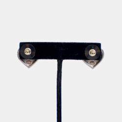 Pre Owned أقراط قلب كريستال شانيل سي سي