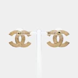 Pre Owned أقراط مزينة بشعار شانيل