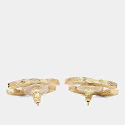 Pre Owned أقراط مزينة بشعار شانيل