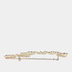 مملوكة مسبقًا دبوس شعر شانيل فضي