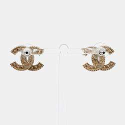 مملوكة مسبقًا Chanel logo earrings