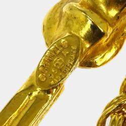 Pre Owned قلادة شانيل CC سلسلة ذهبية