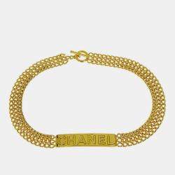 Pre Owned Chanel Chain Belt Gold Small