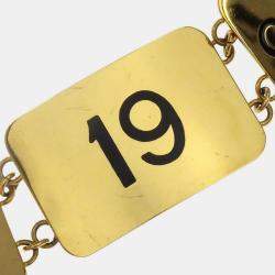 Pre Owned Chanel Chain Belt Gold Small Good