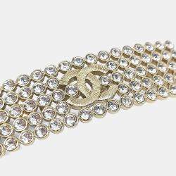 Pre Owned دبوس شعر شانيل معدني