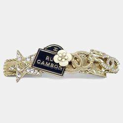 Pre Owned Chanel Gold Tone Hairpin