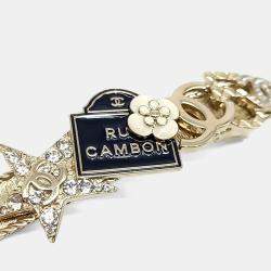 Pre Owned Chanel Gold Tone Hairpin