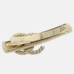 Pre Owned Chanel Gold Tone Hairpin