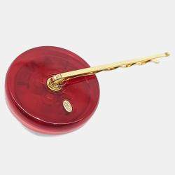 Pre Owned Chanel Gold Tone Metal Hairpin