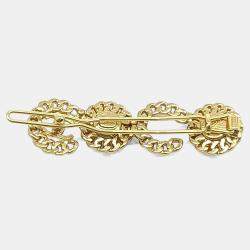 Pre Owned Chanel Gold Tone Hairpin