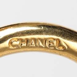 Pre Owned Chanel Gold Tone Hardware 7 Iconic Charm Bracelet