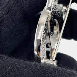 مملوكة مسبقًا Chanel Cc Logo Rhinestone Brooch Silver/Transparent Metal Rhinestone