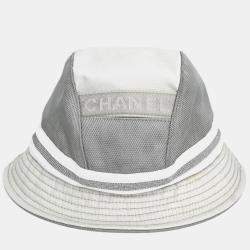 Pre Owned Chanel Sport Line Small Grey Hat Size M