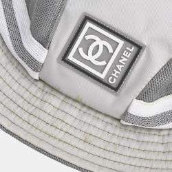 Pre Owned Chanel Sport Line Small Grey Hat Size M