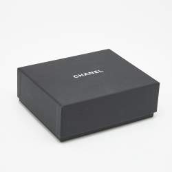 Pre Owned Chanel CC Crystals Resin Silver Tone Bracelet