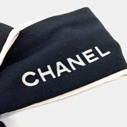Pre Owned Chanel Black Silk Hair Scrunchie