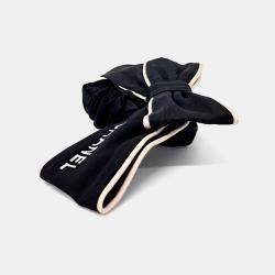 Pre Owned Chanel Black Silk Hair Scrunchie