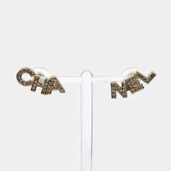 Pre Owned أقراط شانيل ميتال بمبادئ أولية