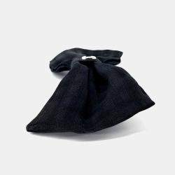 Pre Owned Chanel Black ribbon hairpin