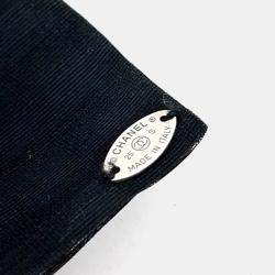 Pre Owned Chanel Black ribbon hairpin