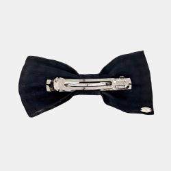 Pre Owned Chanel Black ribbon hairpin