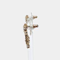 Pre Owned Chanel Metal logo-embellished earrings