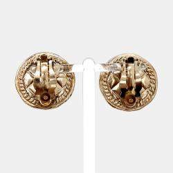 مملوكة مسبقًا Chanel Gold Clip-on Earrings