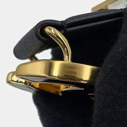 مملوكة مسبقًا Chanel Cc Logo Belt Black Leather Enamel Size 75/30