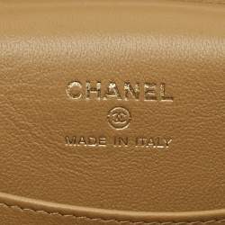 مملوكة مسبقًا حقيبة شانيل بيج بسلسلة كافيار جلدي مبطن