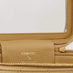 مملوكة مسبقًا حقيبة شانيل بيج بسلسلة كافيار جلدي مبطن