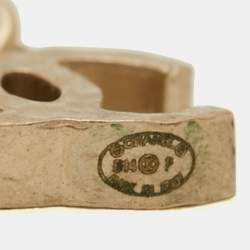 مملوكة مسبقًا Chanel CC Gold Tone Earrings