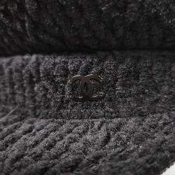 مملوكة مسبقًا قبعة صيد قماشية شانيل سوداء