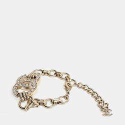 Pre Owned Chanel logo embellished chain bracelet