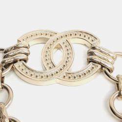 Pre Owned Chanel logo embellished chain bracelet